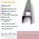 Edelstahl U-Profil, glanz geglüht